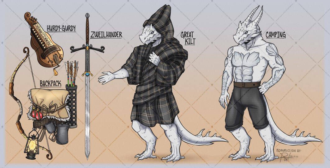 Muhl'aniir DnD Reference Sheet Commission 2