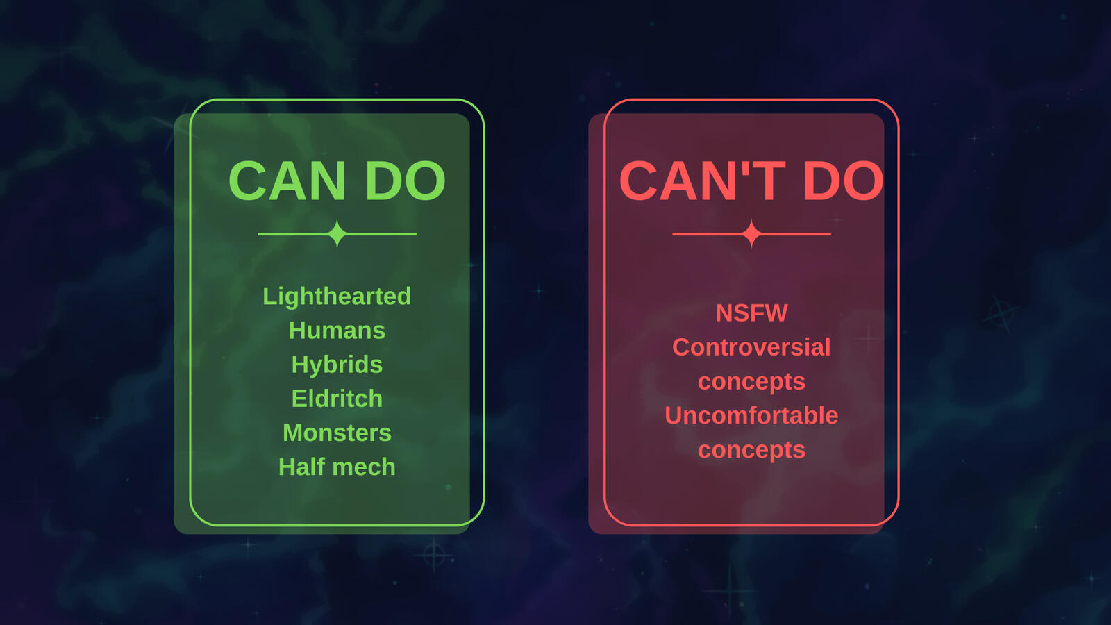 Can Do and Can&#39;t Do